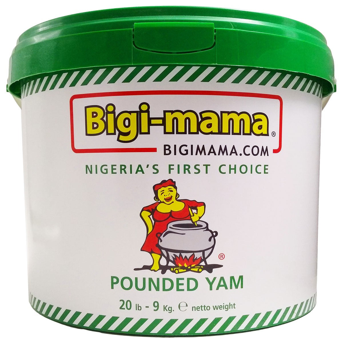 Pounded Yam Bigi Mama Bucket 1 x 9 kg