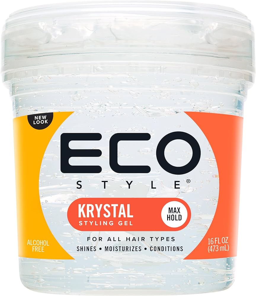 Eco Style Krystal Eco Styler Hair Gel, Hydrate and Style, Clear, 473 ml