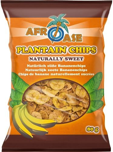 Afroase Naturally Plantain Chips 80g