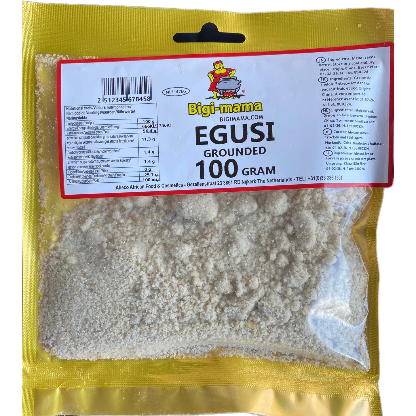 Bigi-mama Grounded Egusi 100g