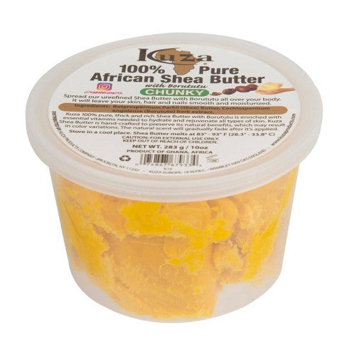 Kuza African Shea Butter Chunky Yellow 10oz