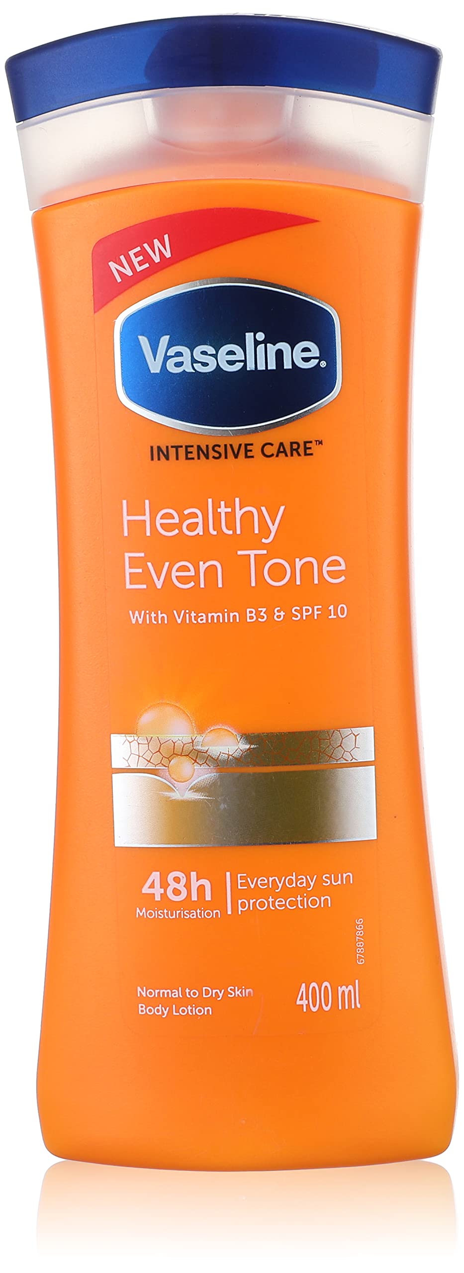 Vaseline intensive care healthy even tone body lotion with vitamin b3 and spf 10 - 400 ml