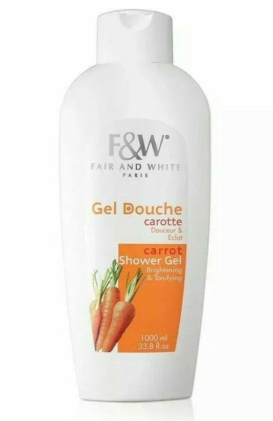 Fair and White Carrot Shower Gel 1000ml