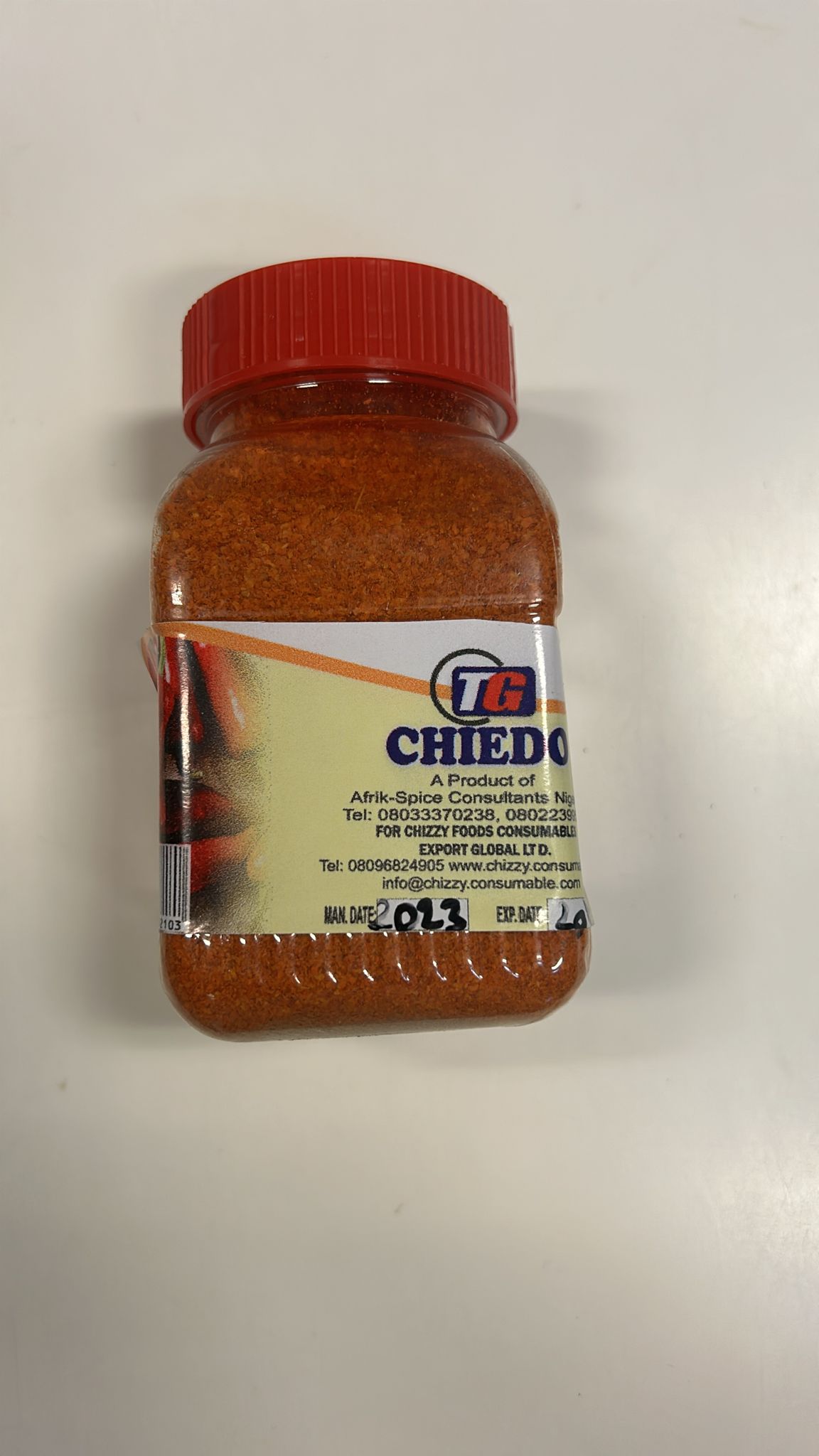 Grounded Hot Chilli  Nig. 200g