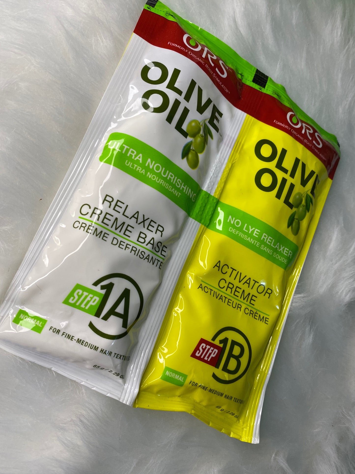Olive Oil Relaxer Hair Straightening Cream 1 Sachet