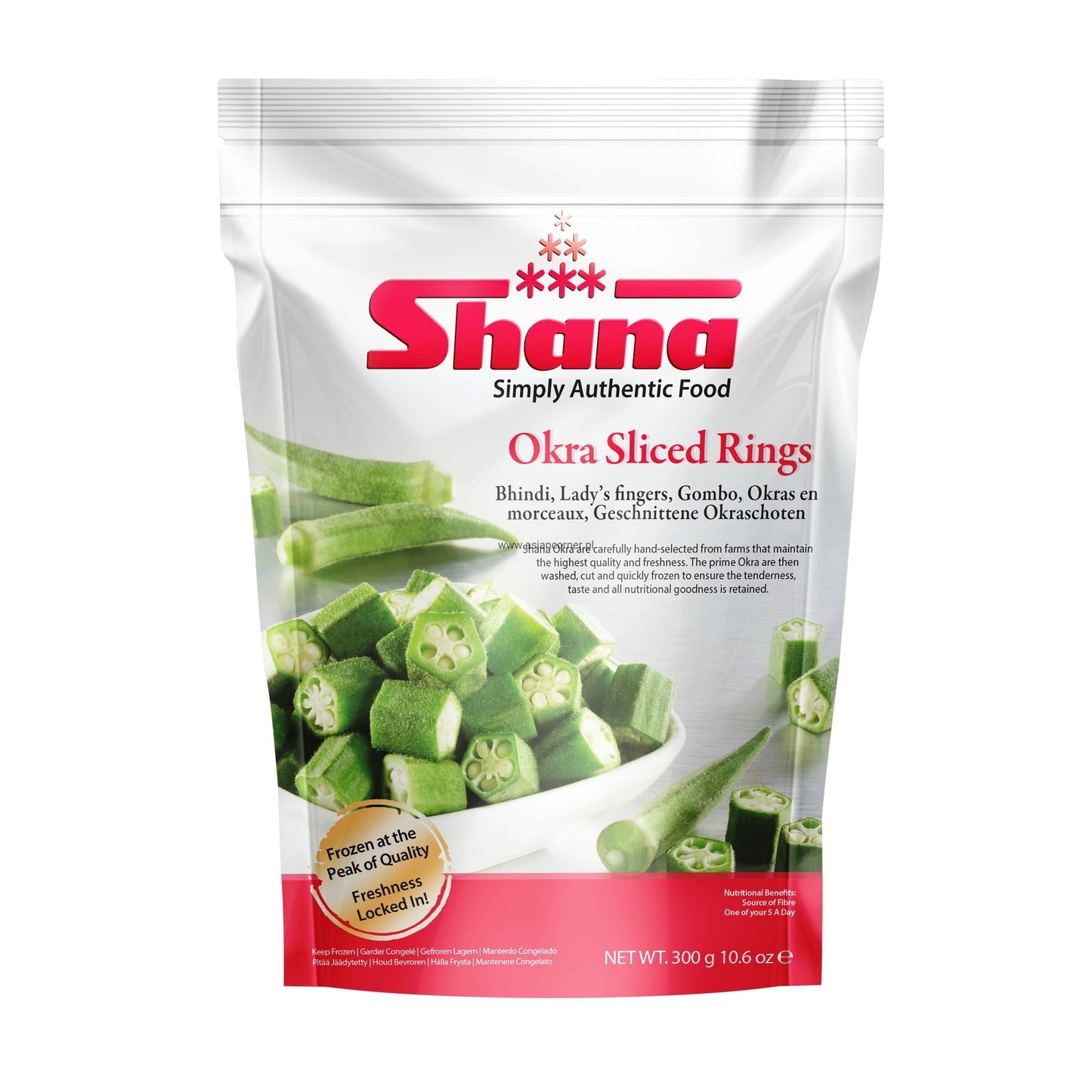 Shana Okra Sliced Rings 300g